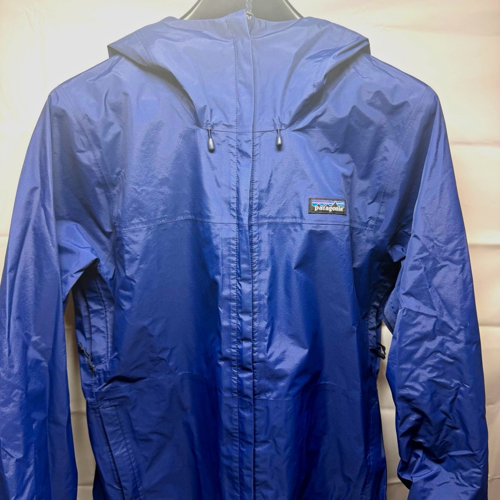 Patagonia Womens Torrentshell 3L Rain Jacket Large Classic Navy Blue H2No 85245